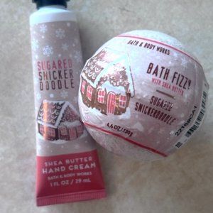 Bath and Body Works SUGARED SNICKERDOODLE Bath Fizz & Hand Cream